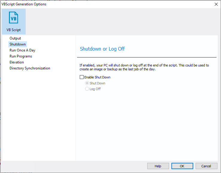 Generating a VBScript Source File