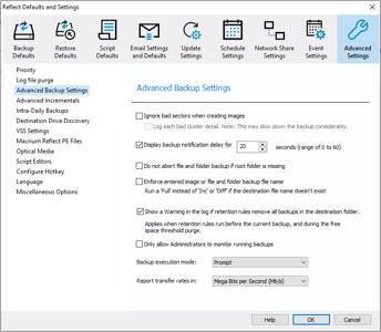 Advanced Settings
