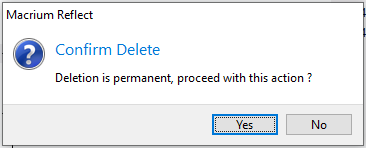 Deleting Backup Files