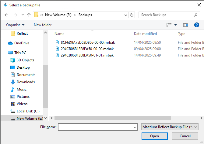 Backup Folder Example Restoring File and Folder Backups