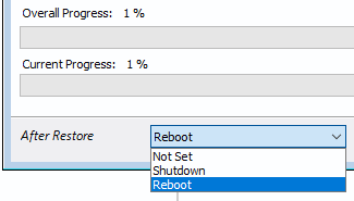 Restoring Images using the Rescue Media