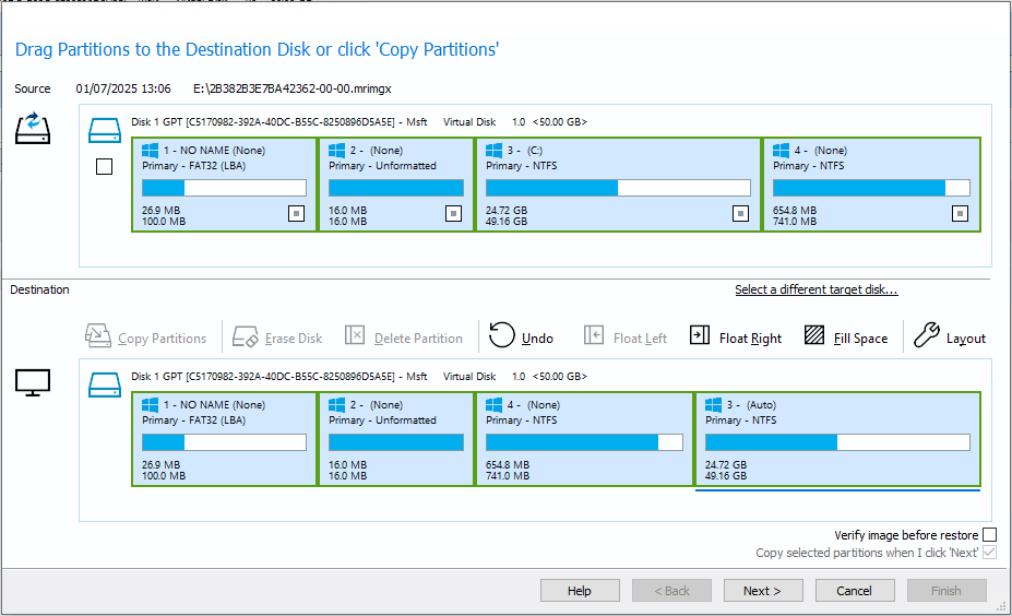 Restoring an Image with the Macrium Technician's License
