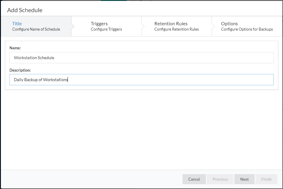 Creating Schedules