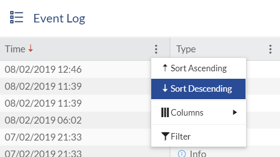 Event Log