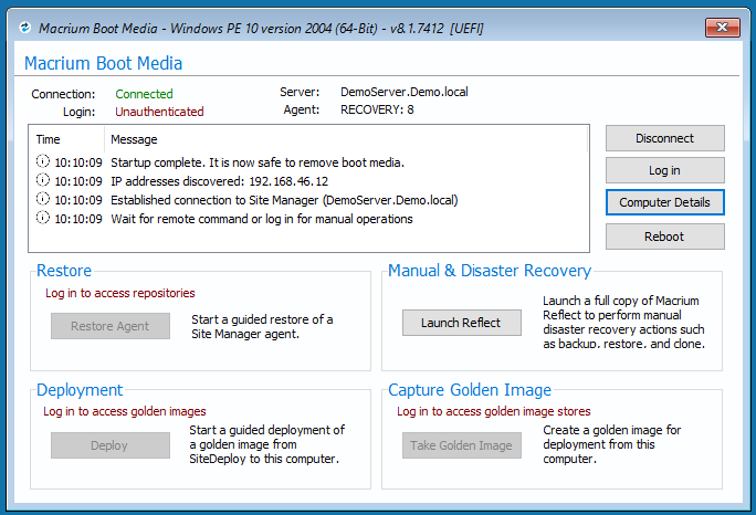 Exploring the Boot Media Agent